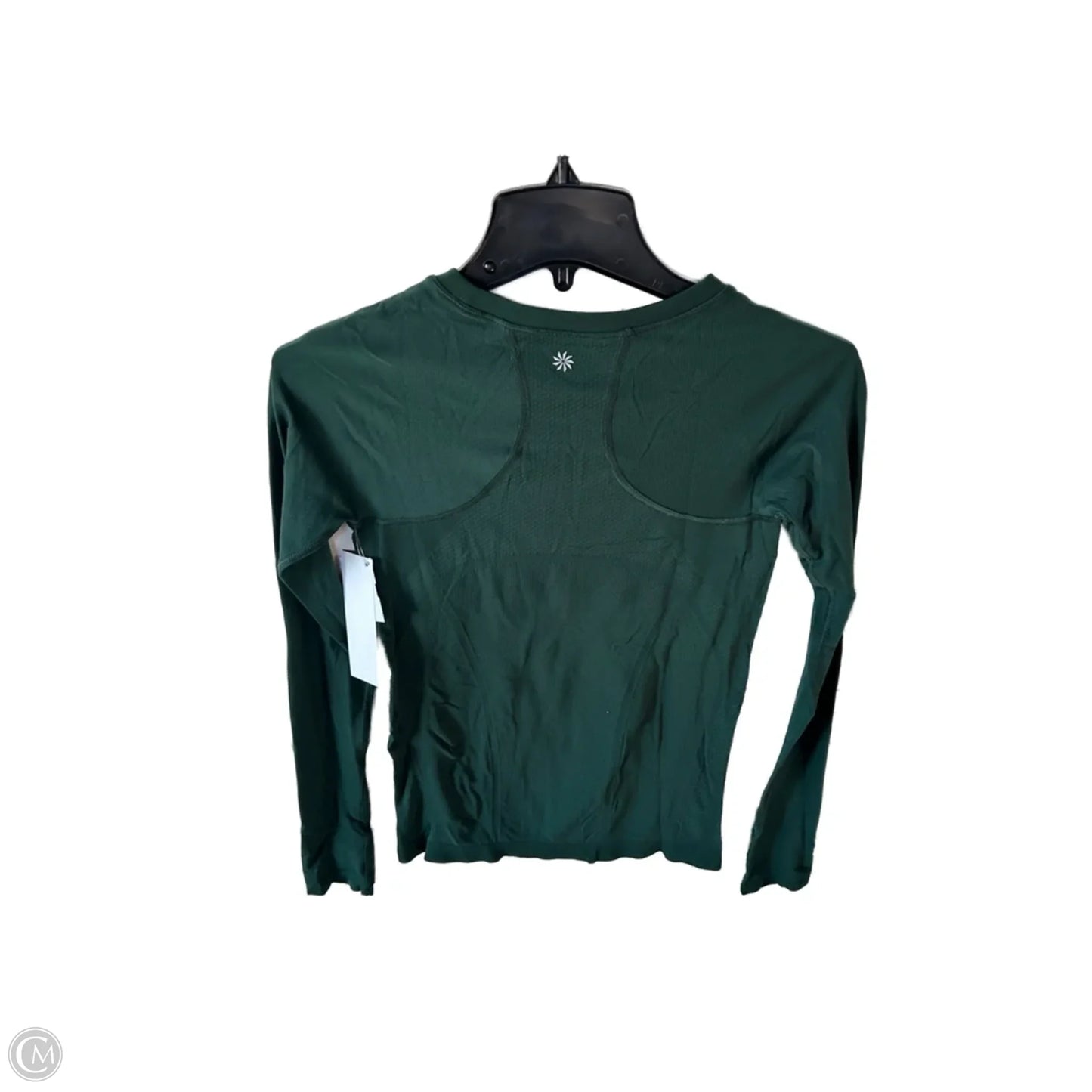 Athletic Top Long Sleeve Collar By Athleta In Green, Size: Xs