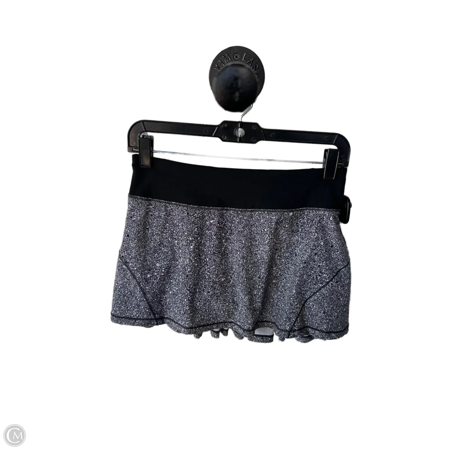 Athletic Skort By Lululemon In Black & White, Size: 4