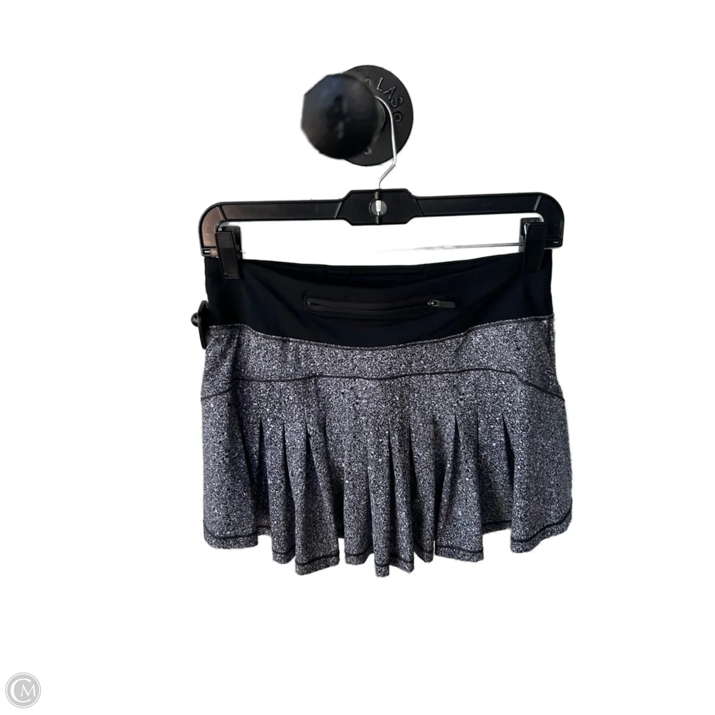 Athletic Skort By Lululemon In Black & White, Size: 4