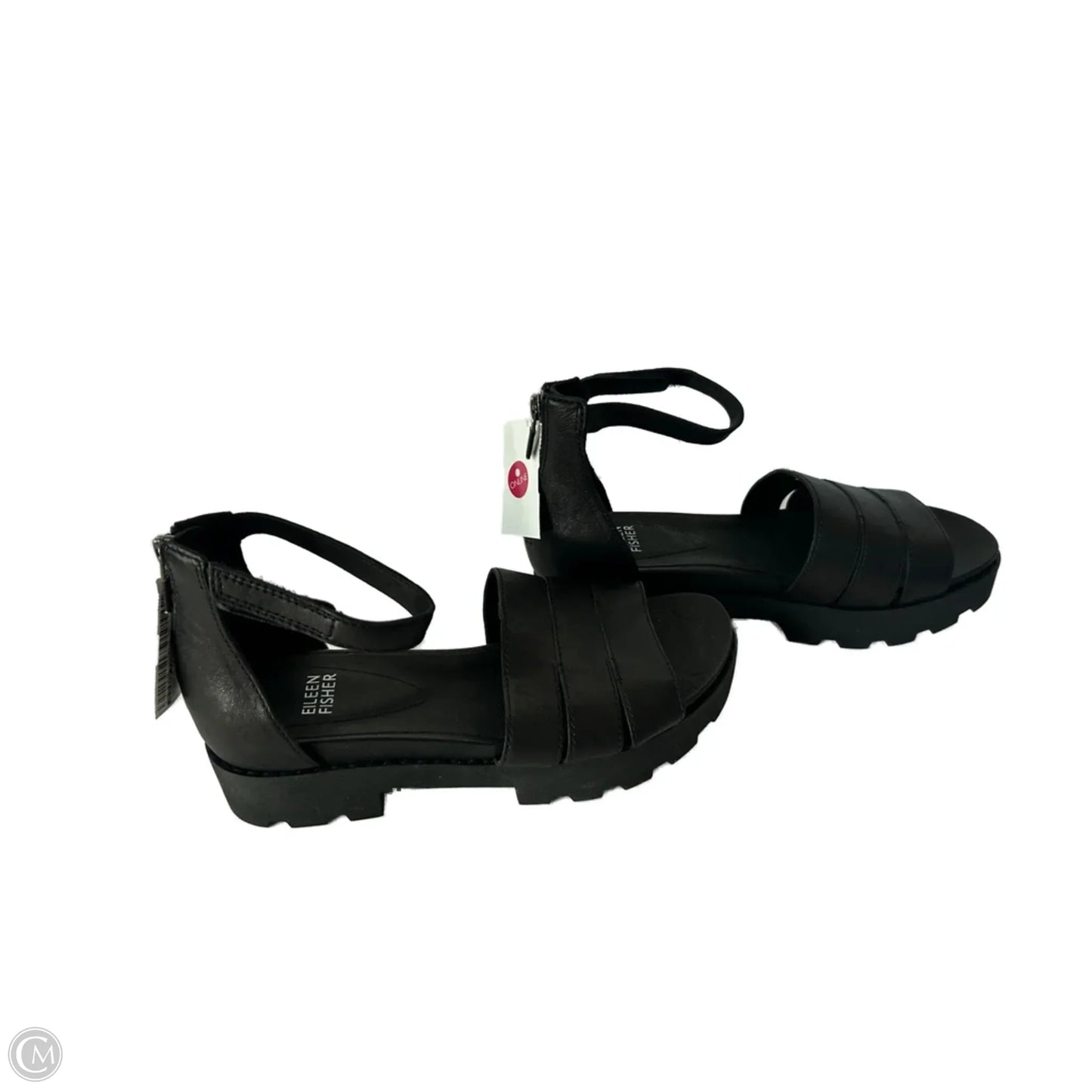 Sandals Heels Block By Eileen Fisher In Black, Size: 7.5