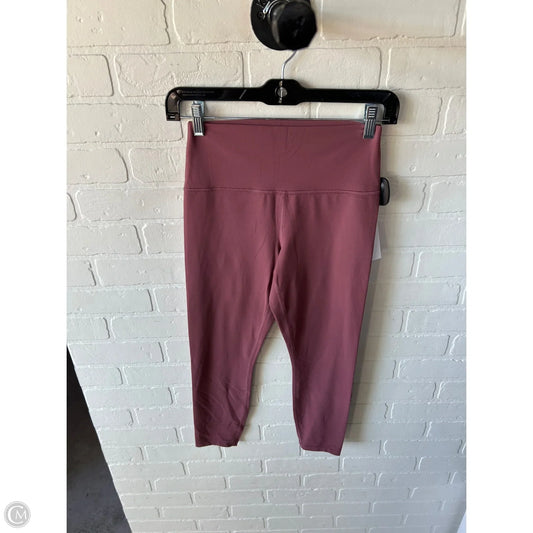 Athletic Leggings By Athleta In Maroon, Size: 8