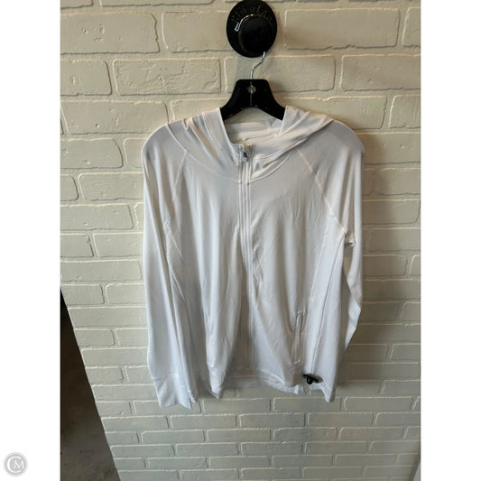 Athletic Jacket By Athleta In White, Size: M