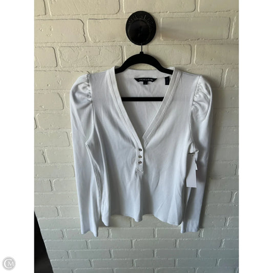 Top Long Sleeve By Veronica Beard In White, Size: M
