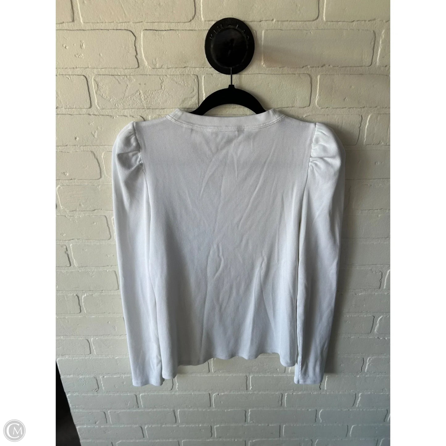 Top Long Sleeve By Veronica Beard In White, Size: M