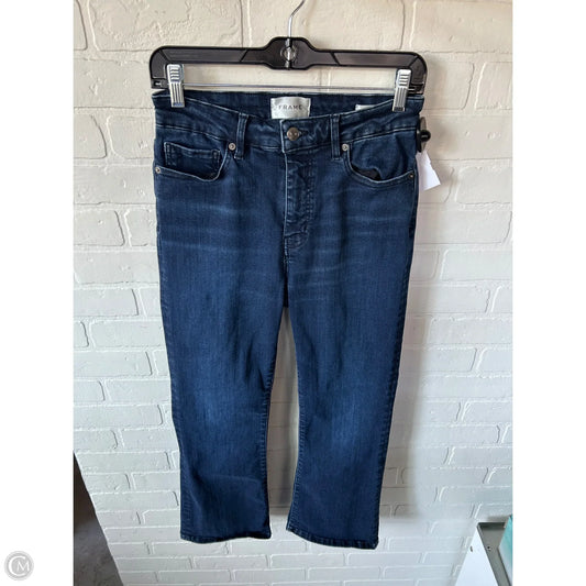 Jeans Boot Cut By Frame In Blue Denim, Size: 8
