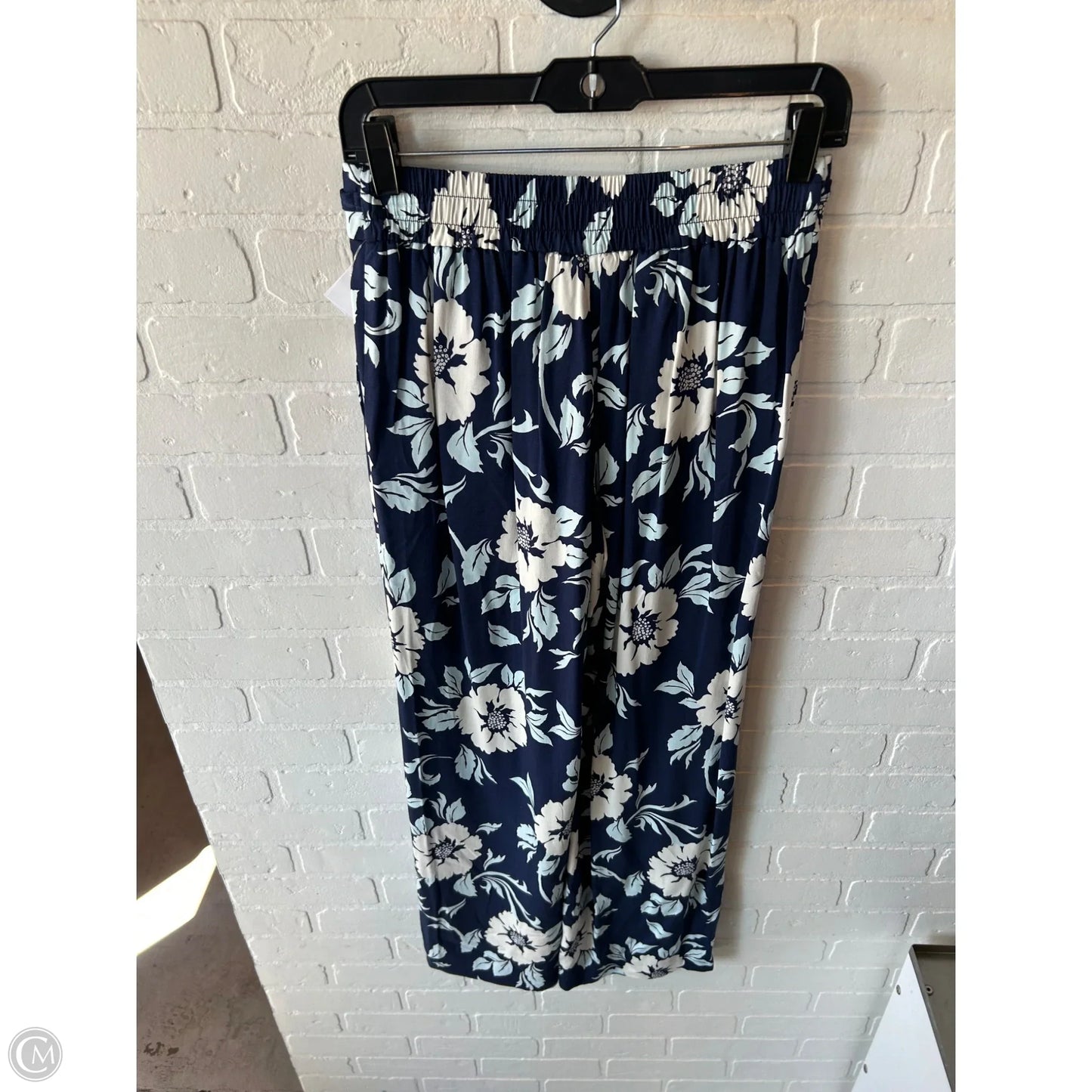 Pants Wide Leg By Talbots In Blue & Cream, Size: 0