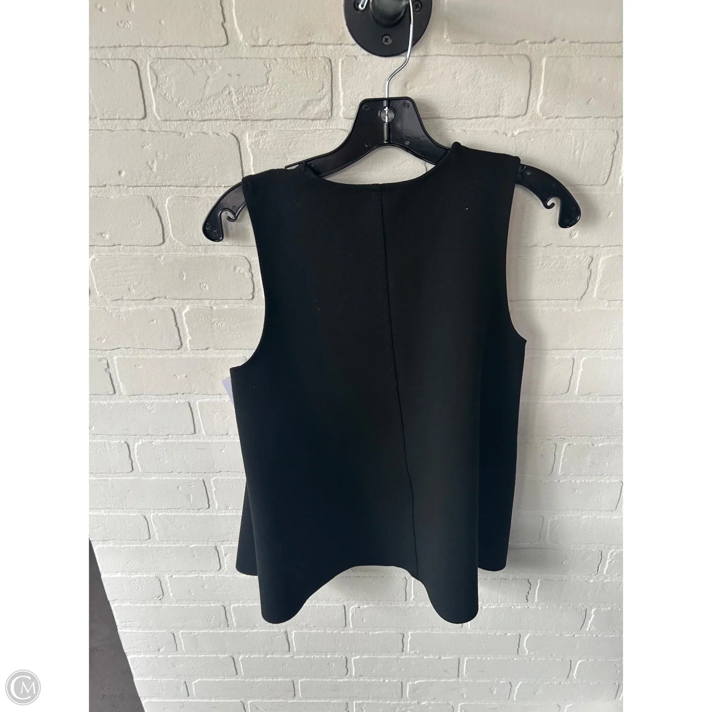 Top Sleeveless By H&m In Black, Size: S