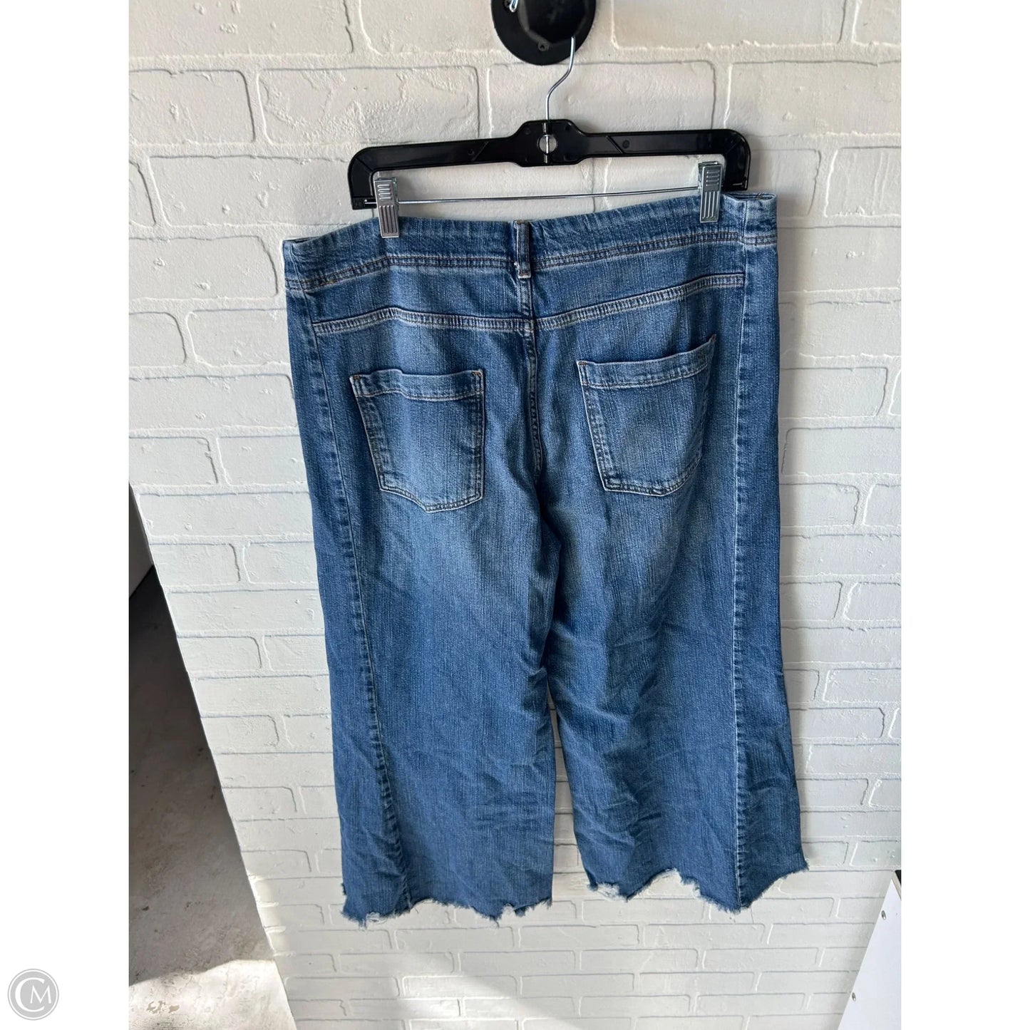 Jeans Wide Leg By Pilcro In Blue Denim, Size: 14