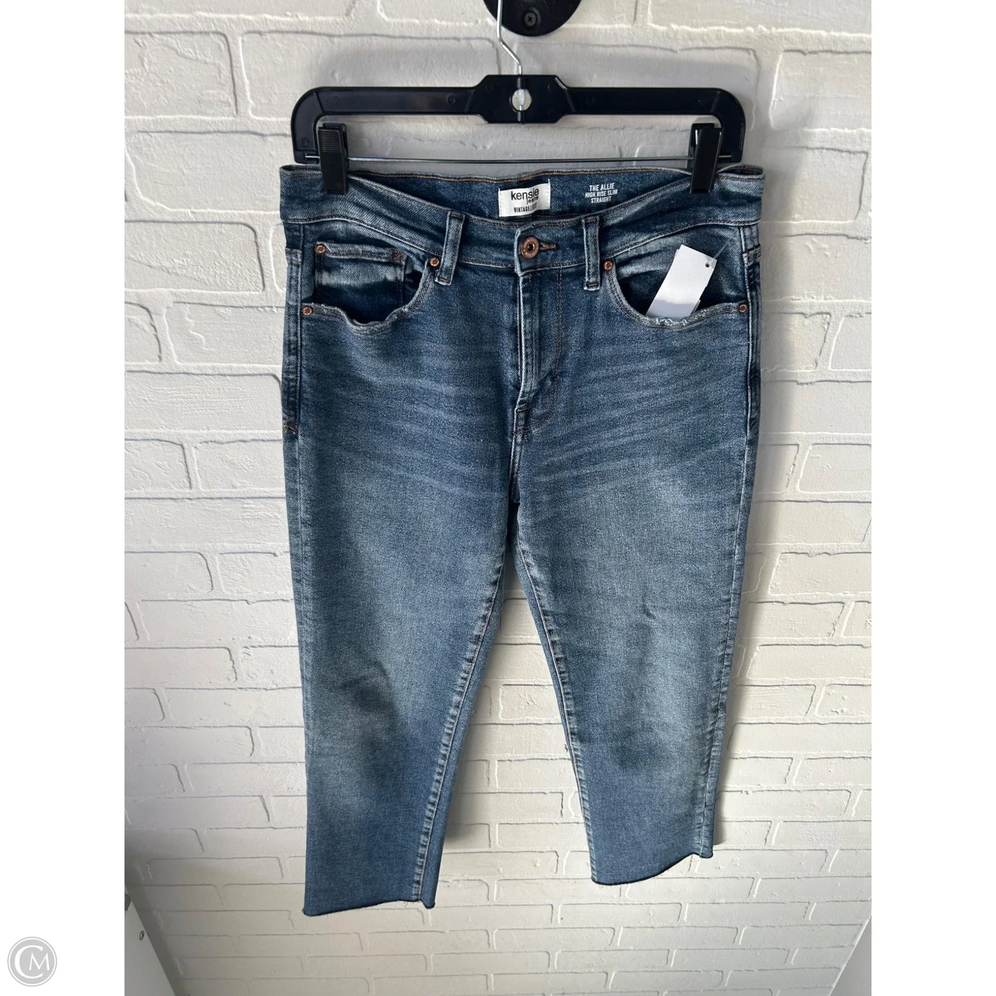 Jeans Straight By Kensie In Blue Denim, Size: 8