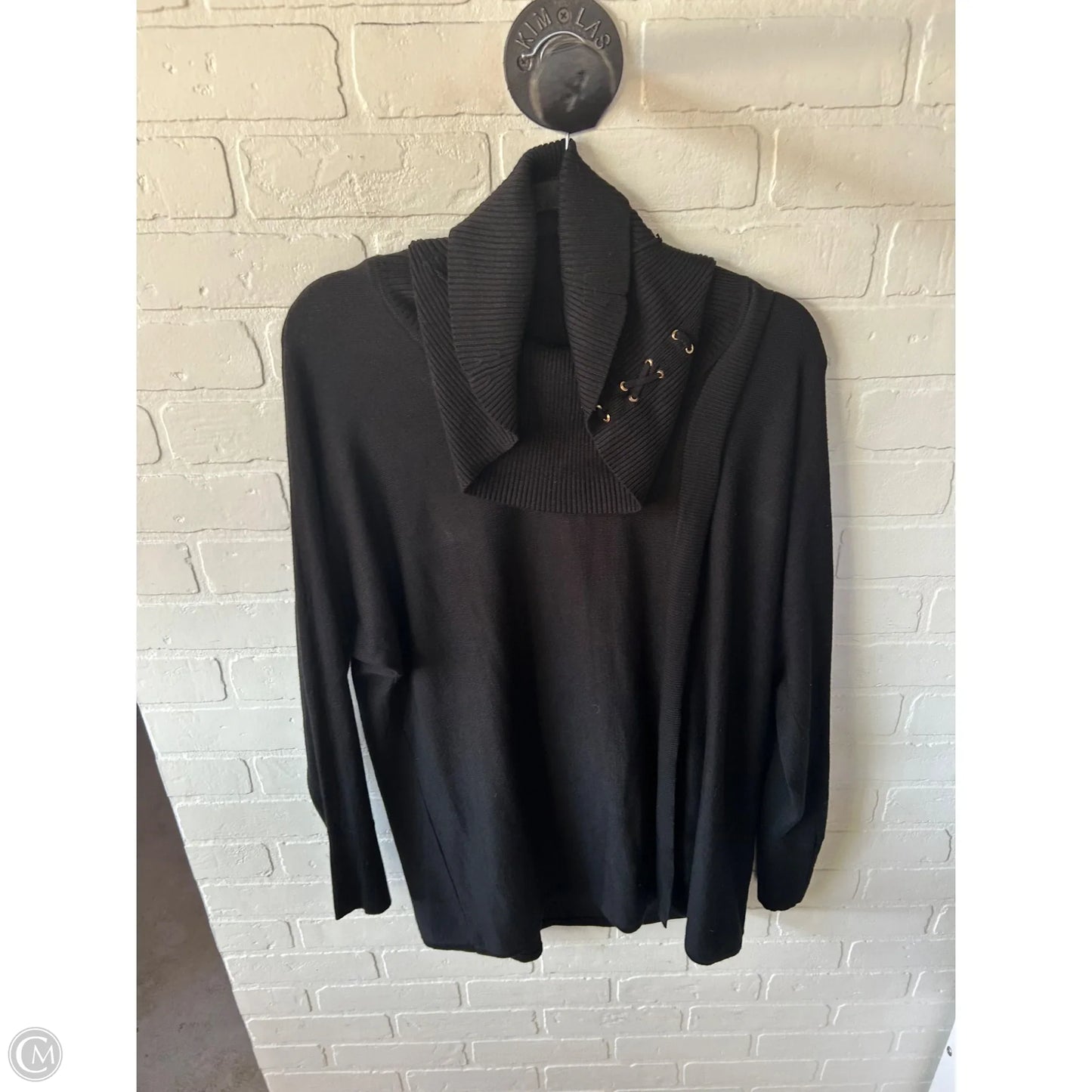 Sweater By Jm Collections In Black, Size: L