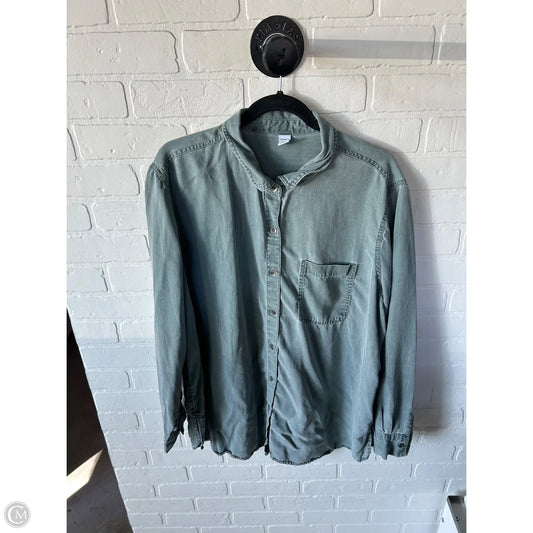 Top Long Sleeve By Old Navy In Green, Size: Xxl