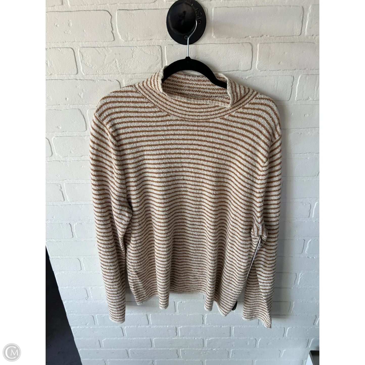 Sweater By J. Crew In Cream & Tan, Size: Xl
