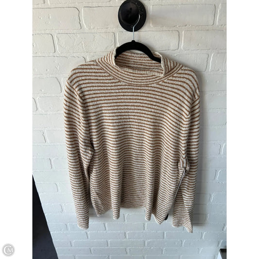 Sweater By J. Crew In Cream & Tan, Size: Xl
