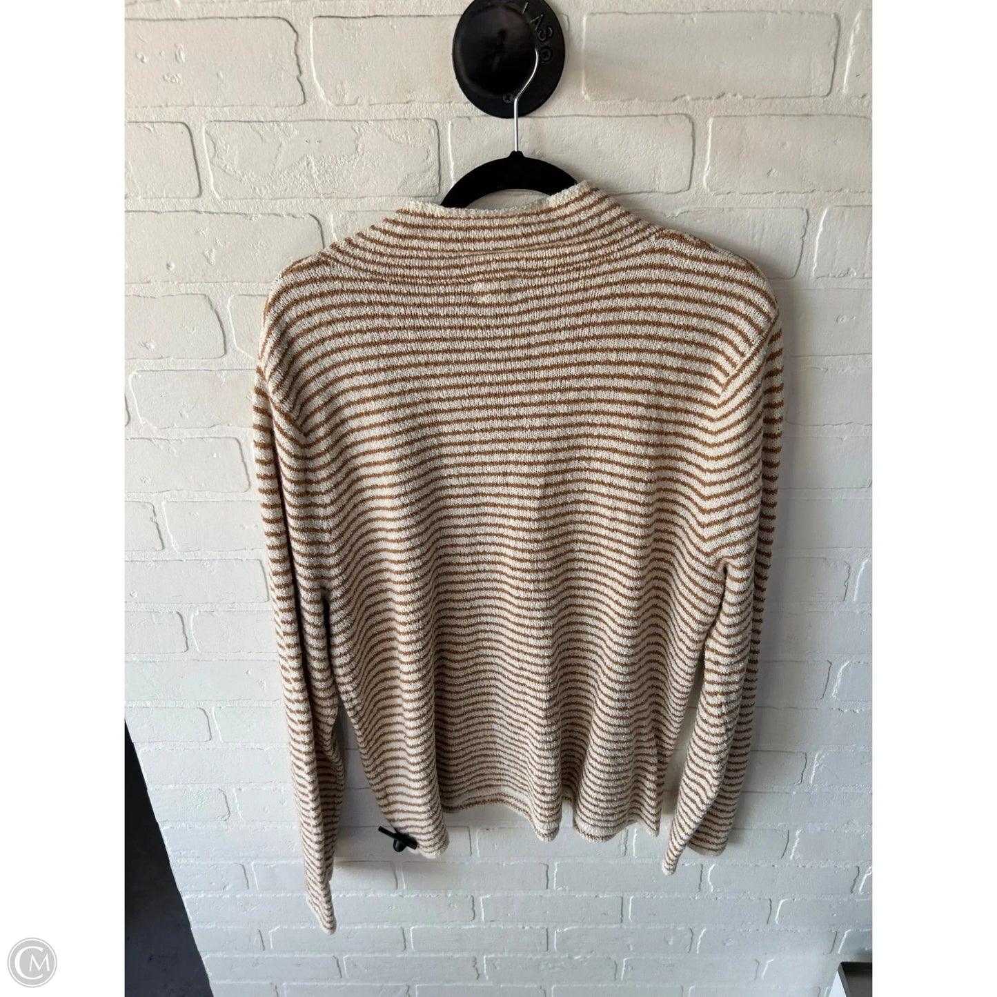 Sweater By J. Crew In Cream & Tan, Size: Xl