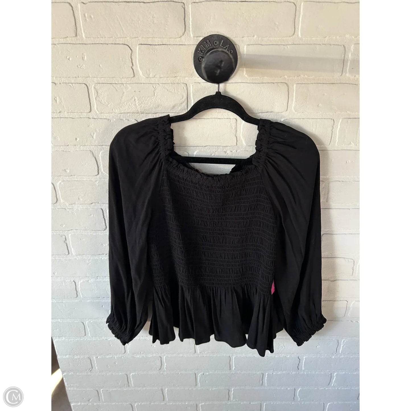 Top Long Sleeve By Ann Taylor In Black, Size: Xs