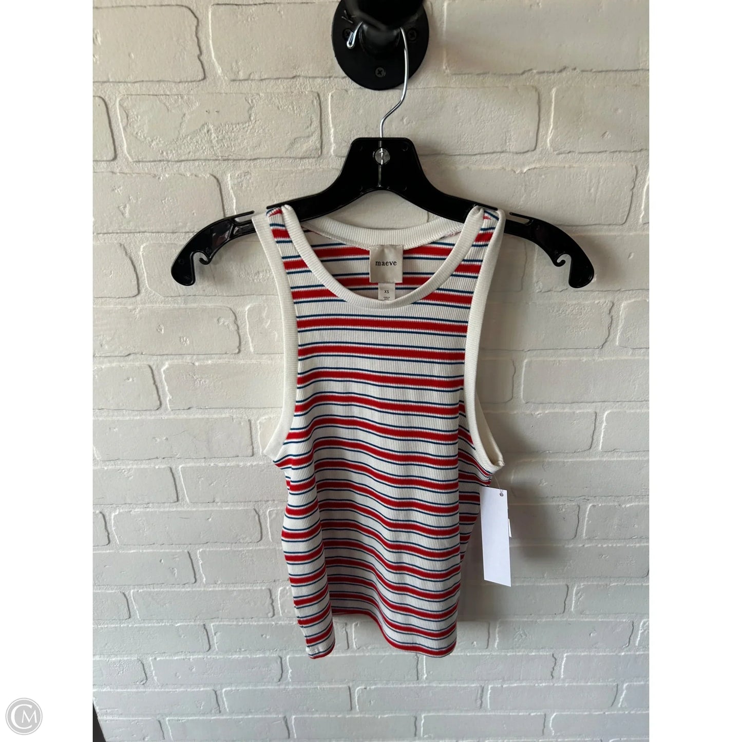 Tank Top By Maeve In Blue & Red & White, Size: Xs