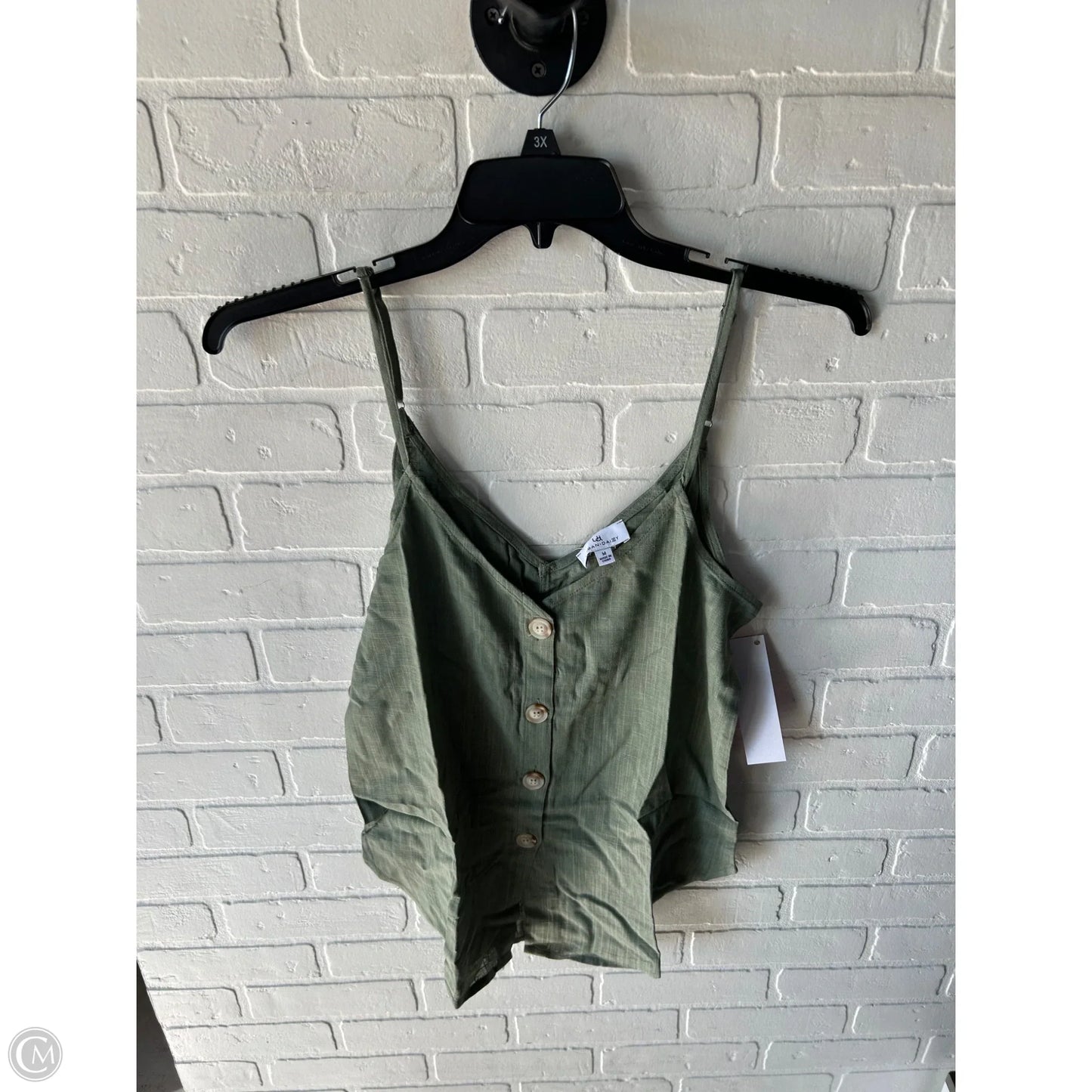 Top Sleeveless By Urban Daizy In Green, Size: M