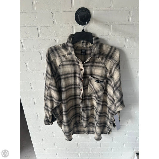 Top Long Sleeve By Bdg In Black & Cream, Size: Xs