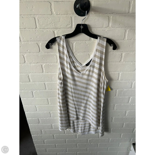 Top Sleeveless By White House Black Market In Gold & White, Size: L