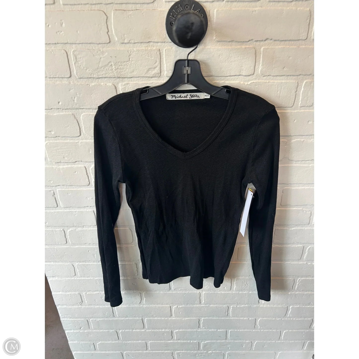 Top Long Sleeve Basic By Michael Stars In Black, Size: Xs