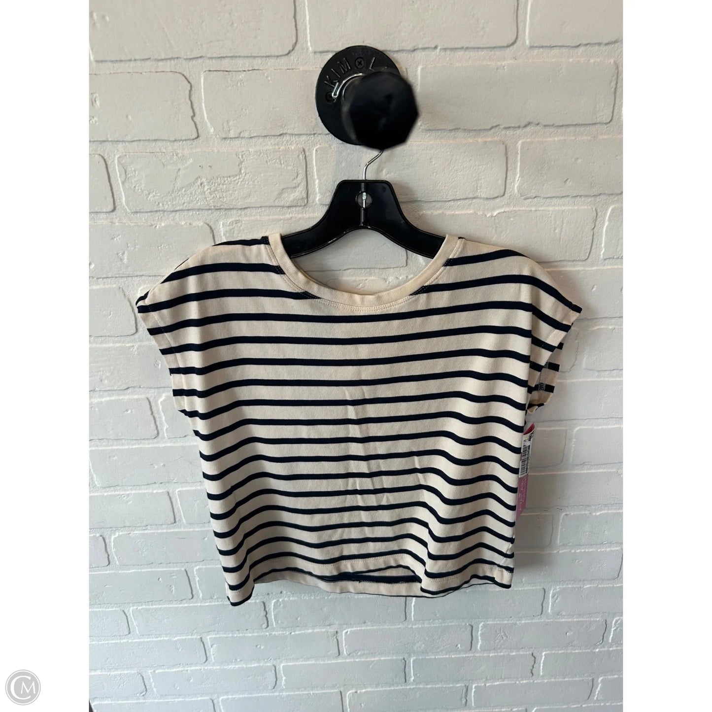 Top Sleeveless By Clothes Mentor In Black & Cream, Size: Xs