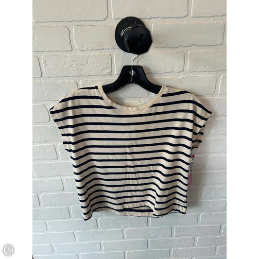 Top Sleeveless By Clothes Mentor In Black & Cream, Size: Xs