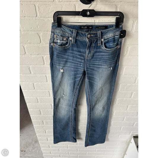 Jeans Boot Cut By Miss Me In Blue Denim, Size: 4