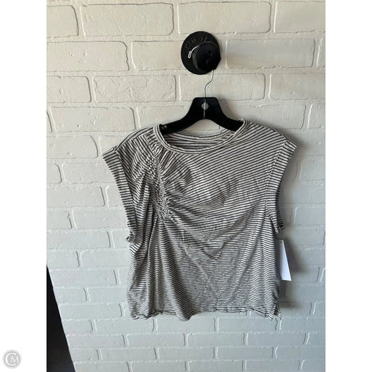 Top Sleeveless By Pilcro In Black & Cream, Size: M