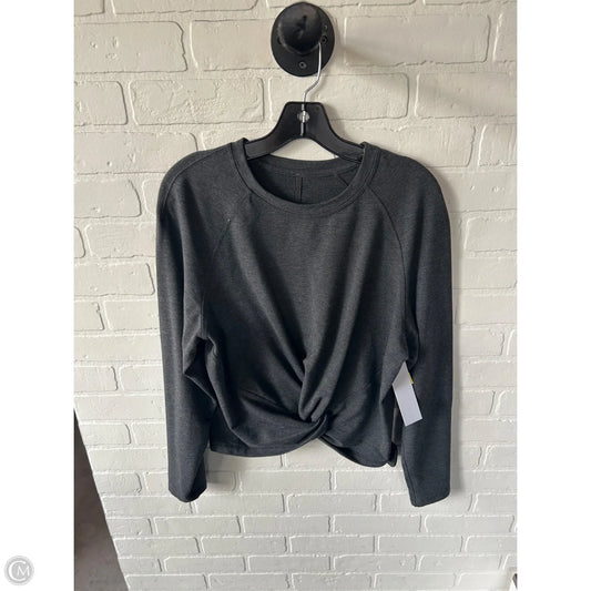 Athletic Sweatshirt Crewneck By Lululemon In Grey, Size: S