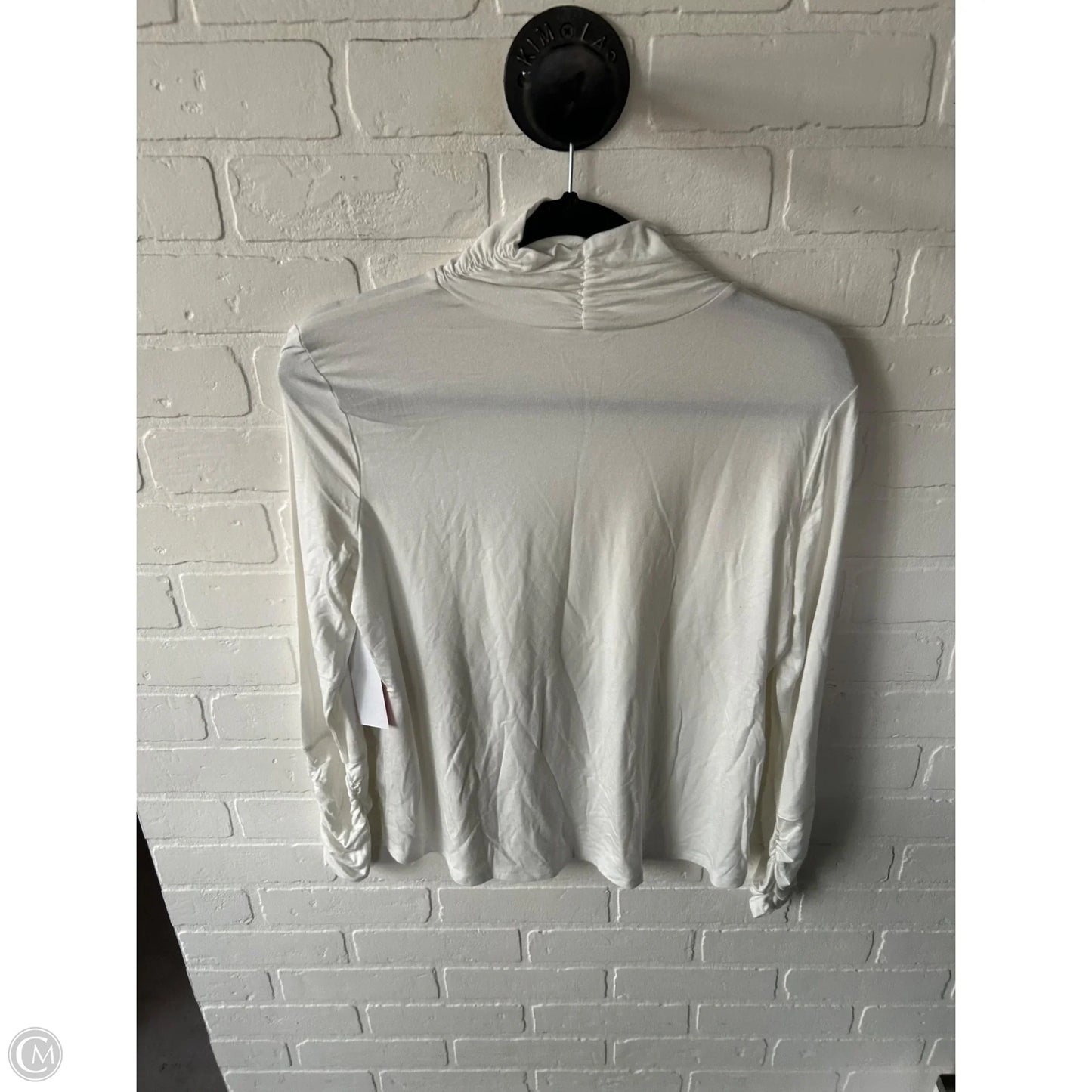 Top Long Sleeve By Style And Company In White, Size: Lp