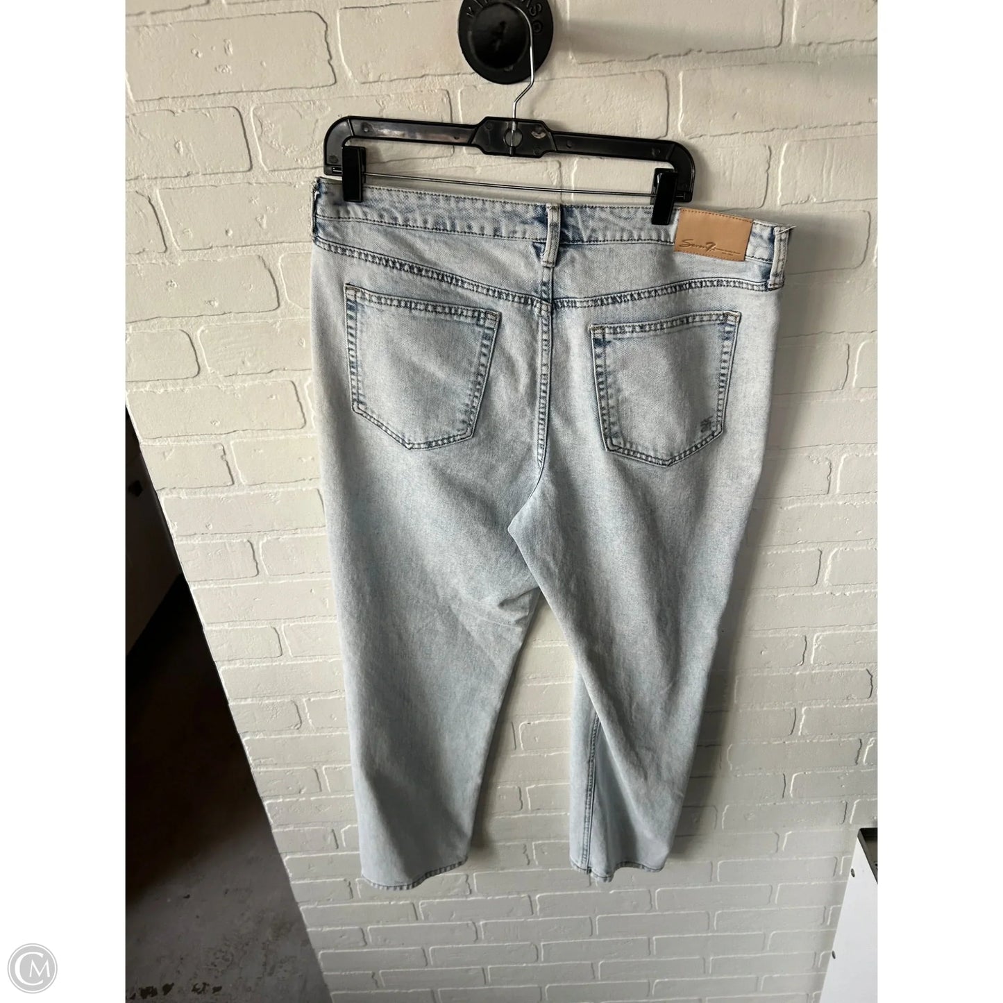 Jeans Straight By Seven 7 In Blue Denim, Size: 14