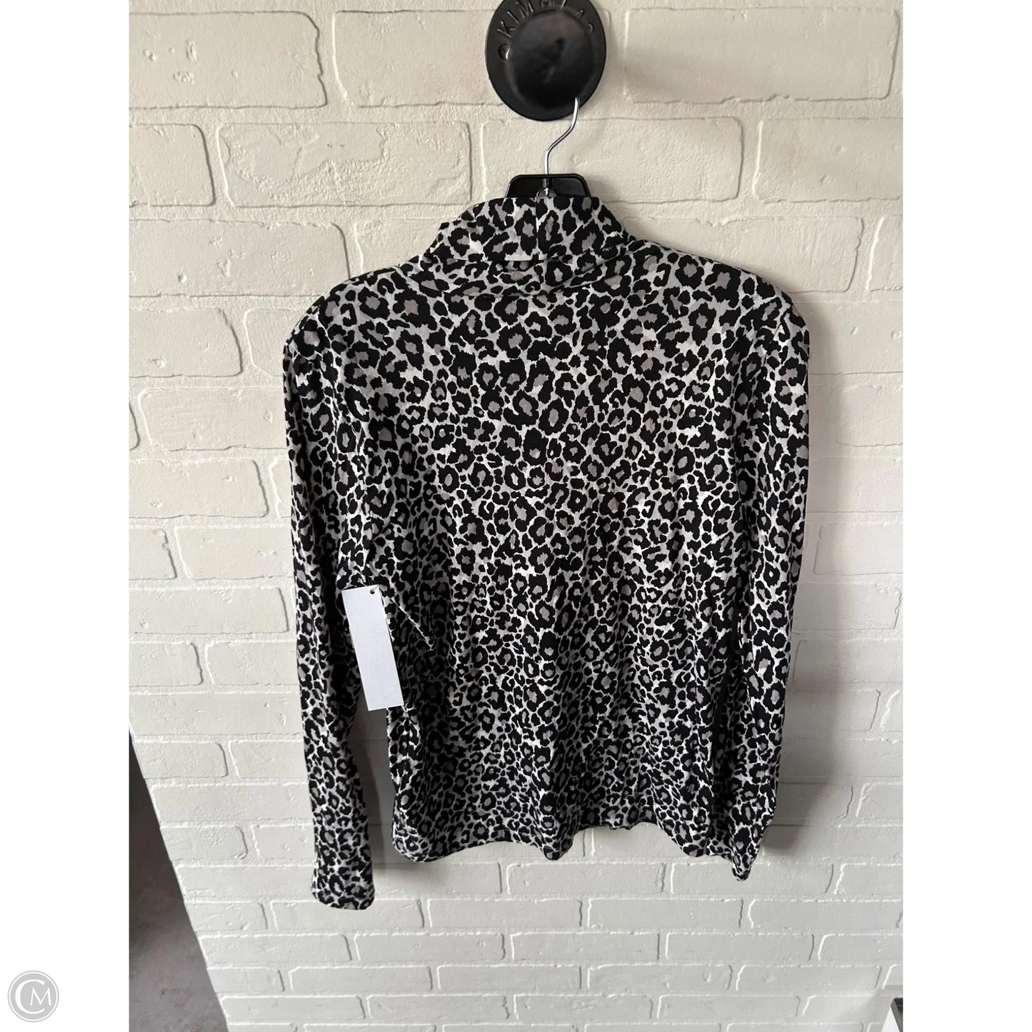 Top Long Sleeve By J. Crew In Black & White, Size: S
