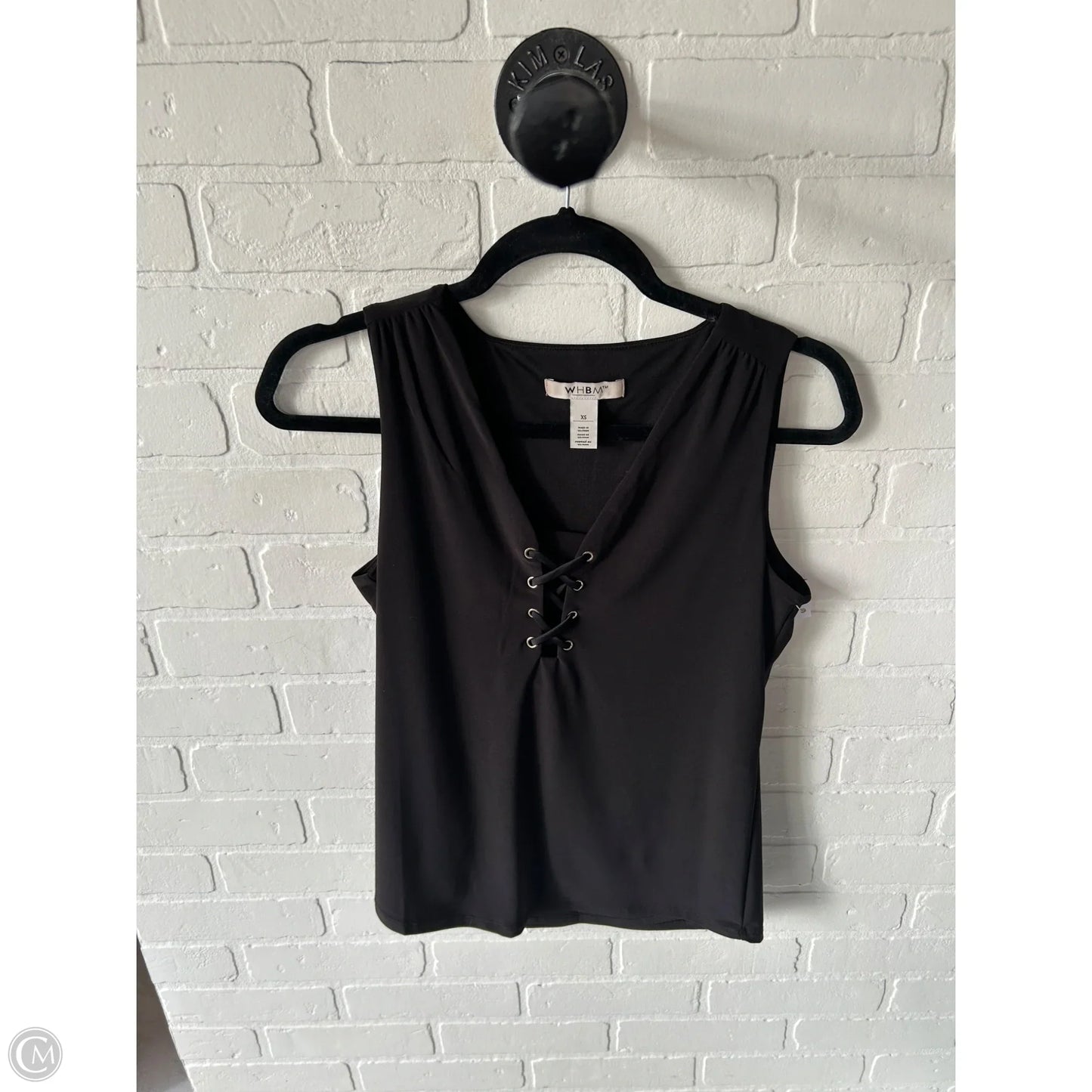 Top Sleeveless By White House Black Market In Black, Size: Xs