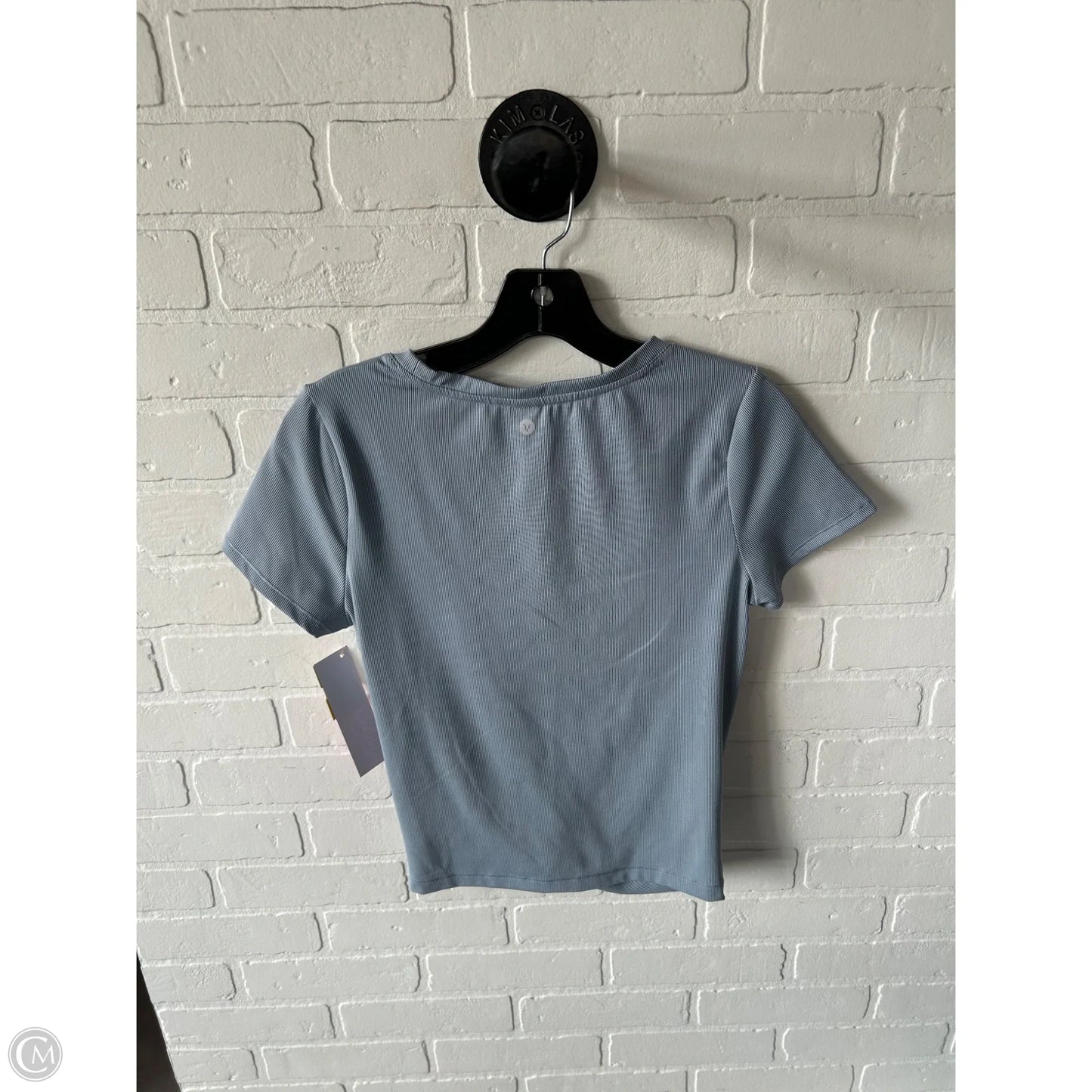 Athletic Top Short Sleeve By Velocity In Blue, Size: S