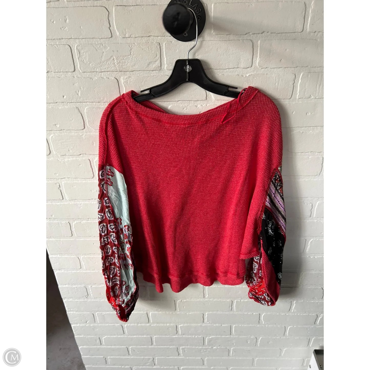 Top Long Sleeve By We The Free In Red, Size: Xs