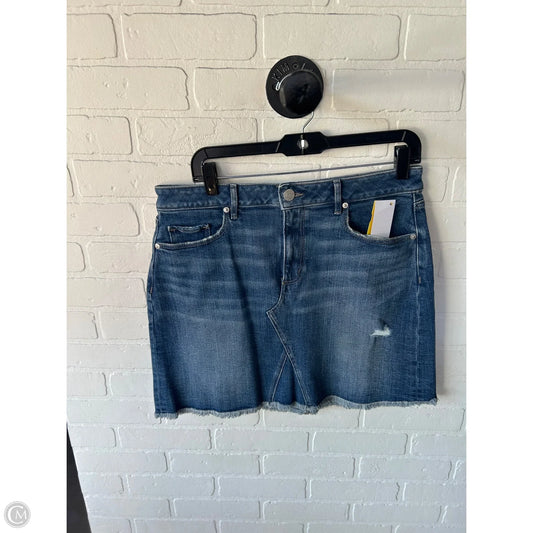 Skirt Mini & Short By Loft In Blue Denim, Size: 10
