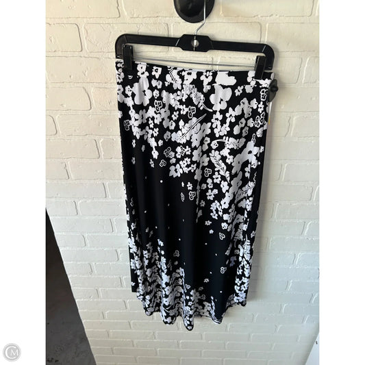 Skirt Maxi By Chicos In Black & White, Size: 4