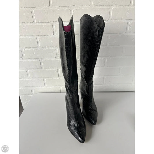 Boots Knee Heels By Schutz In Black, Size: 8.5