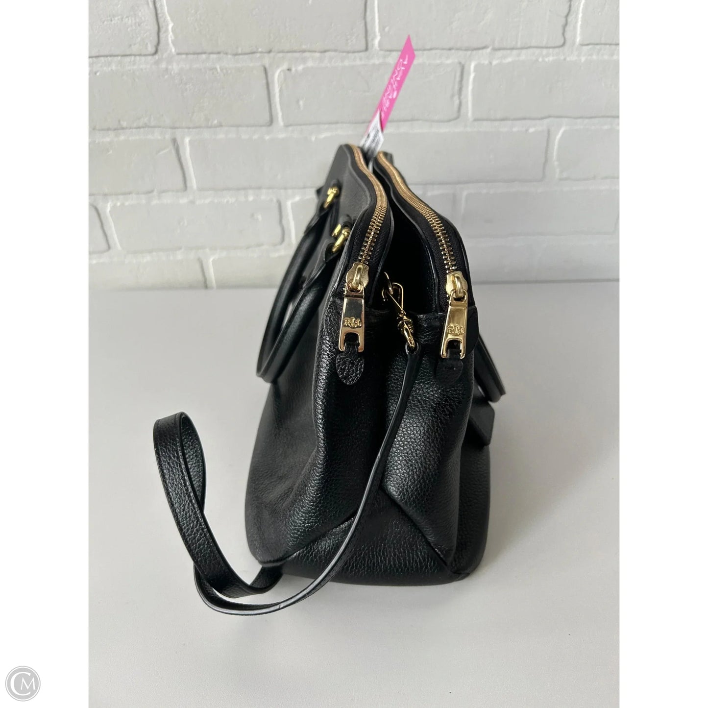 Handbag Leather By Ralph Lauren, Size: Large