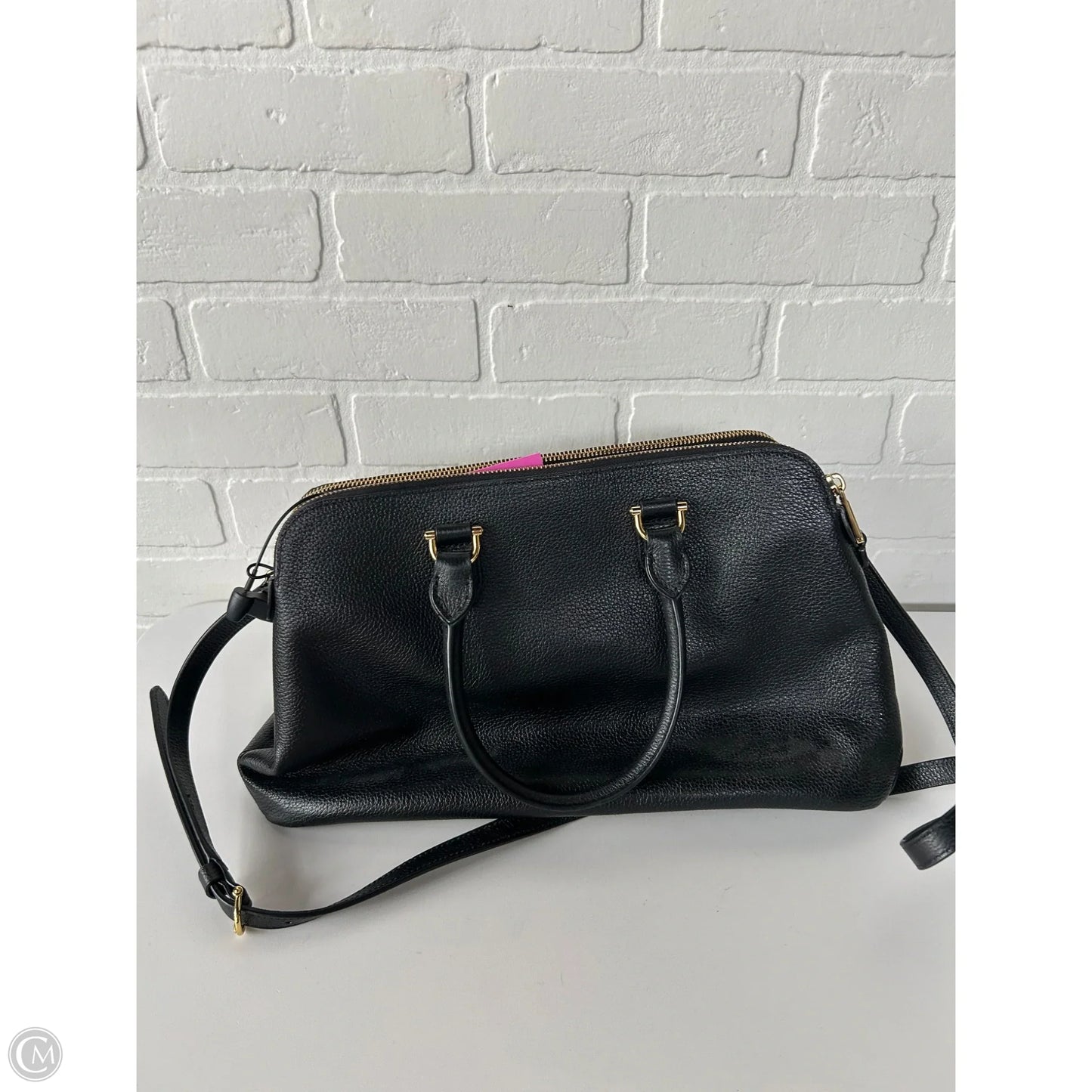 Handbag Leather By Ralph Lauren, Size: Large