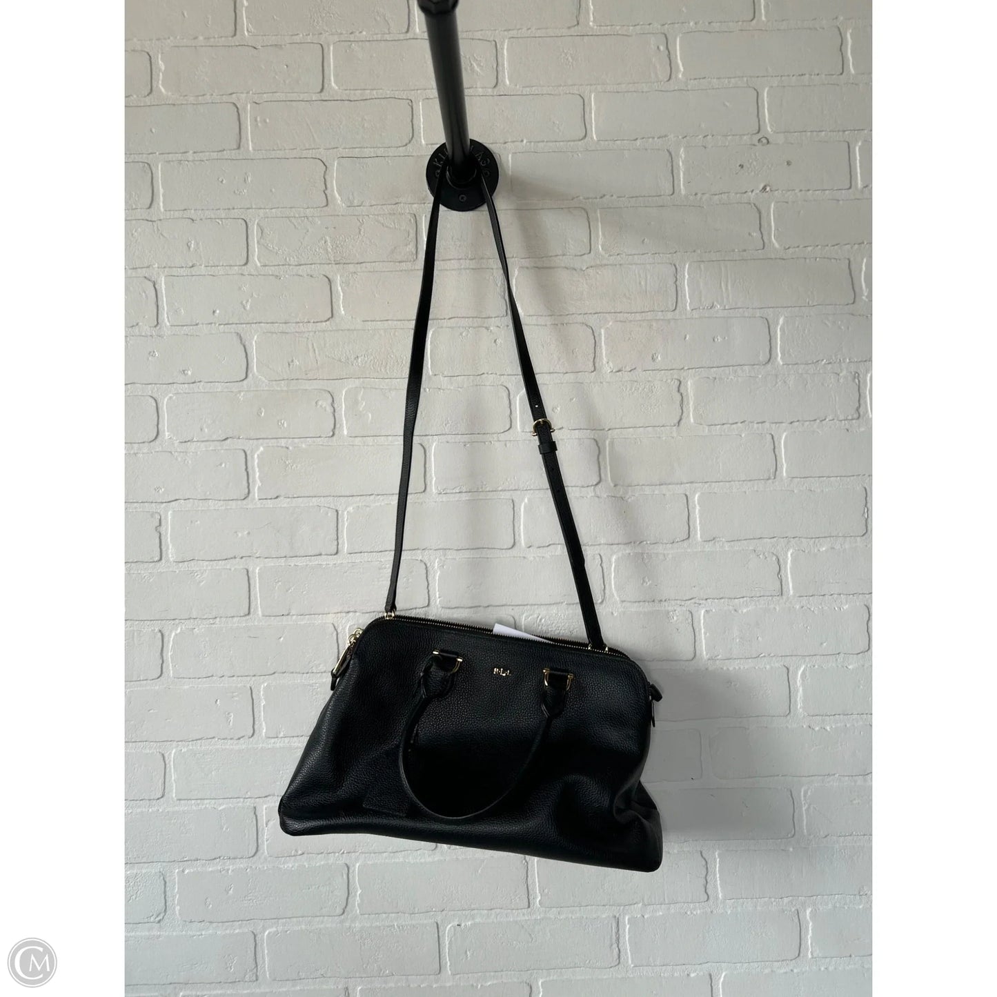 Handbag Leather By Ralph Lauren, Size: Large