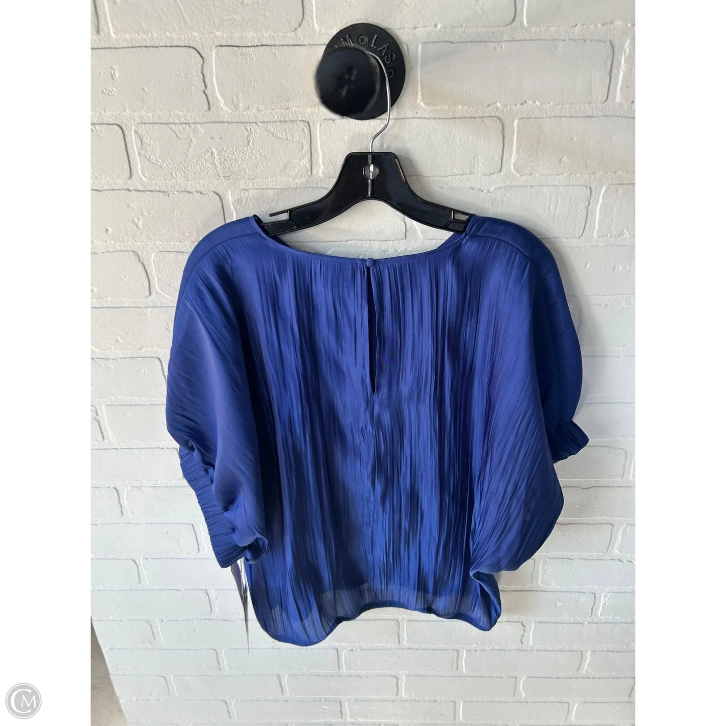 Top Short Sleeve By Worthington In Blue, Size: L