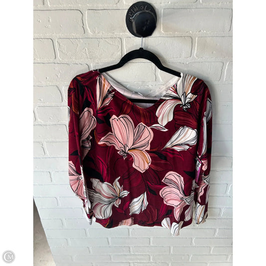 Sweater By Chicos In Red, Size: L