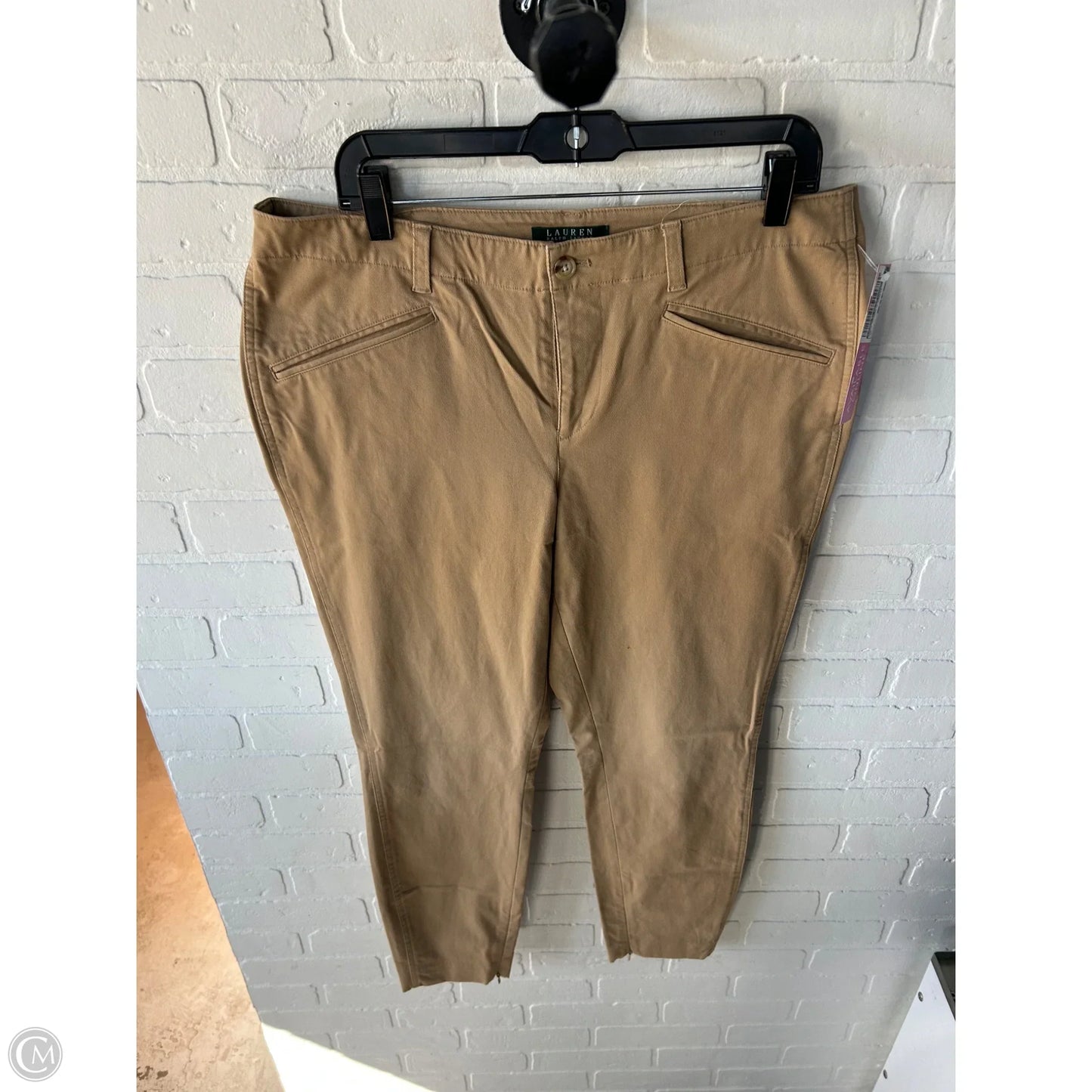 Pants Chinos & Khakis By Lauren By Ralph Lauren In Tan, Size: 14