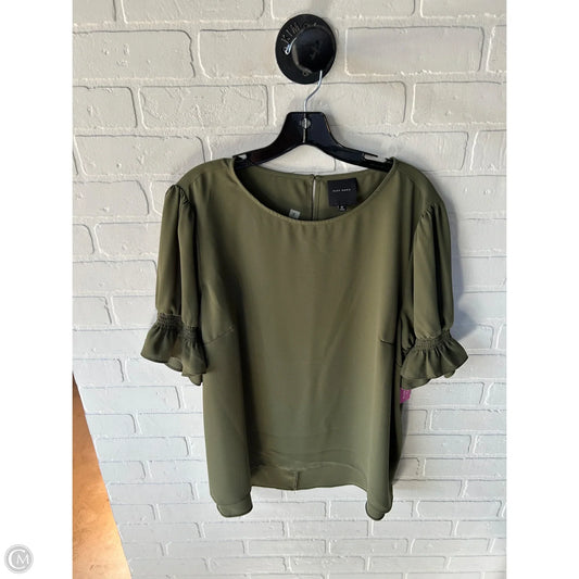 Top Short Sleeve By Alex Marie In Green, Size: Xl