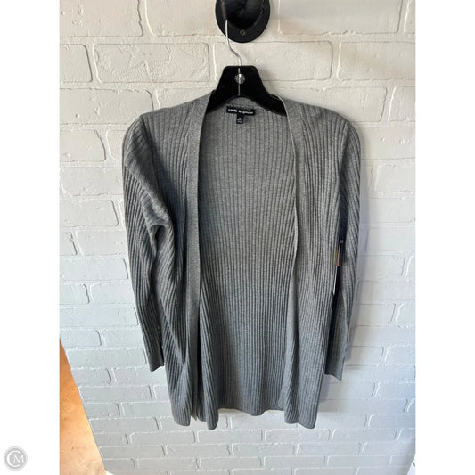Sweater Cardigan By Cable And Gauge In Grey, Size: S