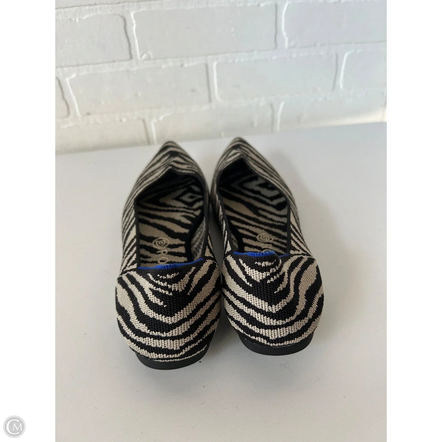 Shoes Flats By Rothys In Black & Tan, Size: 11