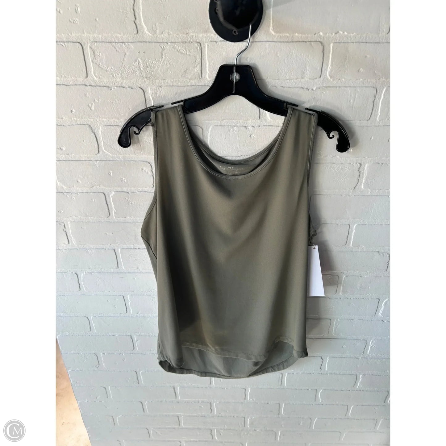 Top Sleeveless By Chicos In Green, Size: M