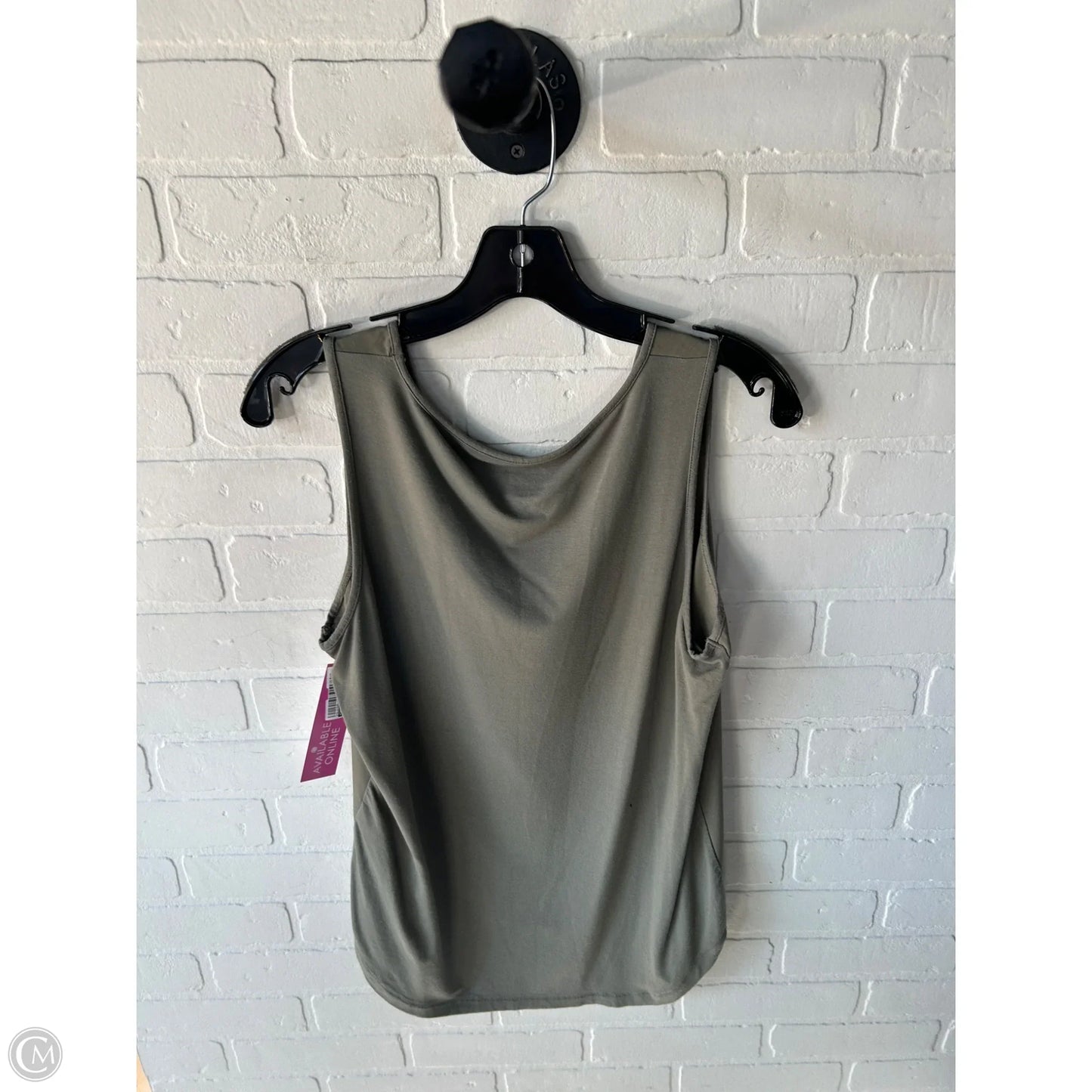 Top Sleeveless By Chicos In Green, Size: M