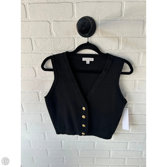 Vest Sweater By J. Crew In Black, Size: M